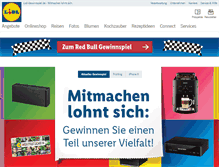 Tablet Screenshot of lidl-gewinnspiel.de